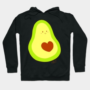 Half Avocado Couple Pair - Left Hoodie